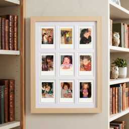 Personalized Anniversary Photo Frame - Couple Gift For Instant & Playing Cards, Solid Wood - thumbnail 3