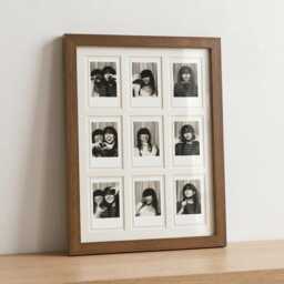 Personalized Anniversary Photo Frame - Couple Gift For Instant & Playing Cards, Solid Wood - thumbnail 2