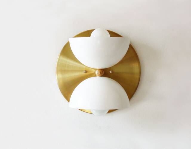 White & Gold Sconce Wall Light Modern Vanity Lighting Bathroom Bedside Lamp Entry Hallway Lights - image 1
