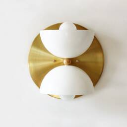 White & Gold Sconce Wall Light Modern Vanity Lighting Bathroom Bedside Lamp Entry Hallway Lights - thumbnail 4