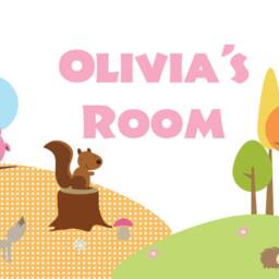 Personalized Door Sign Woodland Forest Friends For Baby Nursery & Kids Bedroom Wall Art - thumbnail 3