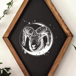 Elegant Zodiac Wall Hangings - Personalized Wooden Art For Astrology Enthusiasts - thumbnail 3