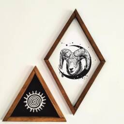 Elegant Zodiac Wall Hangings - Personalized Wooden Art For Astrology Enthusiasts - thumbnail 2