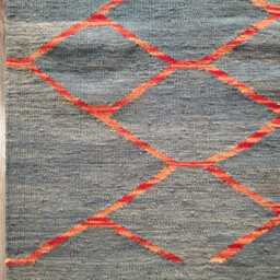 Nordic Runner Kilim Rug, Modern Artisan Scandinavian Afghan Turkish Abstract Art Wool Rug 207x70 cm - thumbnail 4