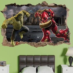 Superheroes Action Characters Hulk Wall Sticker Decal Mural Poster Decor 1079 - thumbnail 2