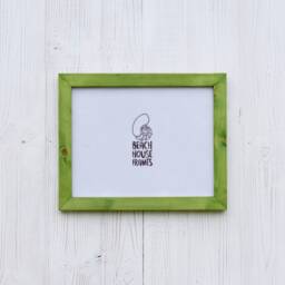 A2, A3, A4, A5, 5x5, 6x6, 5x7, 6x8, 8x10, 11x14 Picture Frame - Green Handmade Photo Frames Mounted Option Free Standing Modern - thumbnail 1