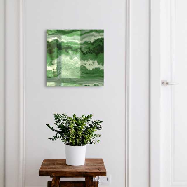 Green Structure Key Cabinet For Home, Industrial Box, Abstract Abstraction, Lovers Of Nature & Modern Design - image 1