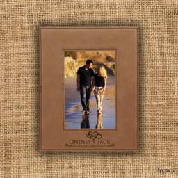 Personalized Leatherette Photo Frame With Glass/6 Colours - thumbnail 1