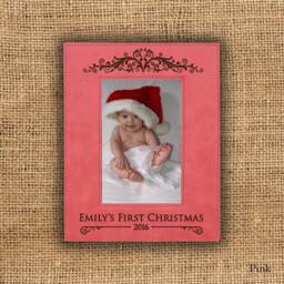 Personalized Leatherette Photo Frame With Glass/6 Colours - thumbnail 3