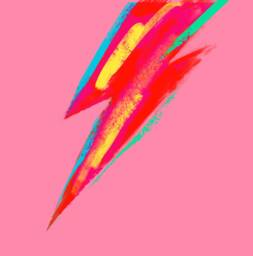 Lightning Bolt Velvet Cushion Cover Glam Rock Kitsch Decor - thumbnail 1