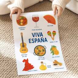 Spain Travel Print, Kitchen Wall Art, Spanish Posters, Gifts, Gallery, Postcard - thumbnail 3