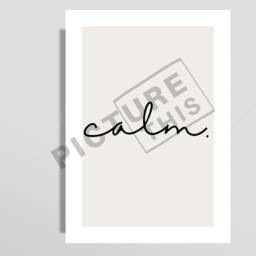 Set Of 3 Bedroom Prints - Calm Darling, I Love You Decor Wall Print Art Minimalist Quote - thumbnail 2