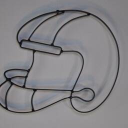 Football Helmet Metal Wall D??cor & Sculpture - thumbnail 3