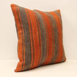 Kilim Pillow, Sofa Pillow Boho Pillow, Handmade Pillow, 18x18 in 45x45 cm Minimalist Decorative Pillow, Cushion Cover Throw Pillow 4Kbf-537 - thumbnail 2