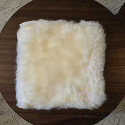Genuine Sheepskin Seat Pad - Natural Wool Chair Cushion - 40cm - thumbnail 4