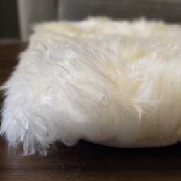Genuine Sheepskin Seat Pad - Natural Wool Chair Cushion - 40cm - thumbnail 3