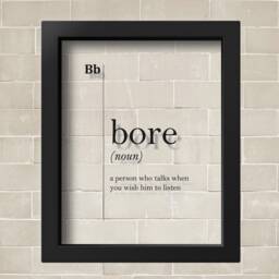 Transparent Bore Definition Poster Teacher Gifts Dorm College Wall Art Boring Person Gift Typography Print Scandinavian Minimalism - thumbnail 2