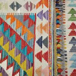 Classic Rug, Handmade Artisan Afghan Turkish Scandinavian Navajo Bohemian Wool Flatweave Multicolour Kilim Rug 148x100 cm - thumbnail 3