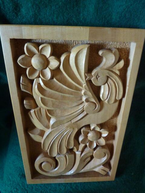 Woodcarving Home D??cor Wood Art Woodcraft Woodworking Wooden Bird Wall Hanging Gift Handmade 14.96 X 9.45??? - Made To Order - image 1