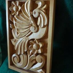 Woodcarving Home D??cor Wood Art Woodcraft Woodworking Wooden Bird Wall Hanging Gift Handmade 14.96 X 9.45??? - Made To Order - thumbnail 3