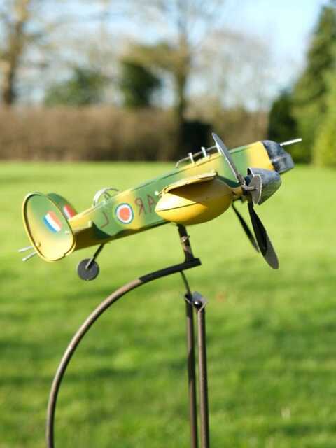 Rocking Balancing Lancaster Bomber Garden Ornament Decoration Rocker Stake - image 1