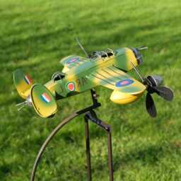 Rocking Balancing Lancaster Bomber Garden Ornament Decoration Rocker Stake - thumbnail 3