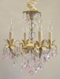 Sabrina Chandelier-Shabby Chic Chandelier, Girls Nursery Boho Style Available in 4 Sizes & Many Finishes, Custom Made For You
