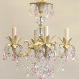 Sabrina Chandelier-Shabby Chic Chandelier, Girls Nursery Boho Style Available in 4 Sizes & Many Finishes, Custom Made For You - thumbnail 4