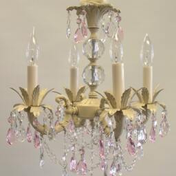 Sabrina Chandelier-Shabby Chic Chandelier, Girls Nursery Boho Style Available in 4 Sizes & Many Finishes, Custom Made For You - thumbnail 2