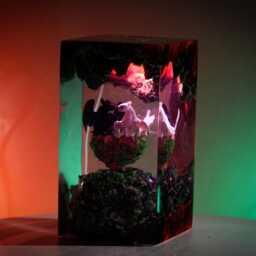 Premium T.oo.th.less Dragon Couple Lamp - Handmade Fantasy Diorama Resin Enchanted Forest Scene & Unique Gift For Couples And - thumbnail 2