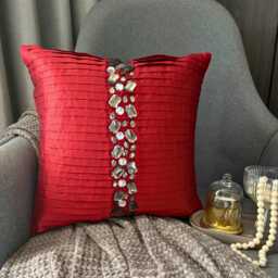 "Decorative Red European Pillowcase 24""x24""/26""x26"