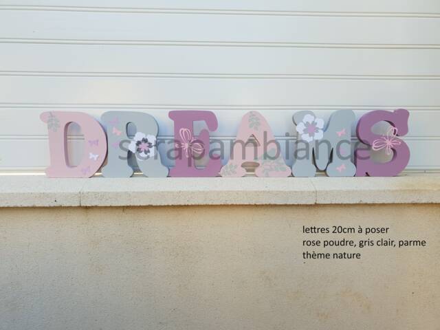 Wooden Letter Or First Name To Pose, Bedroom Decoration Letter, Personalized Decorative Letters With Nature Theme