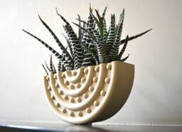 "Mid Century Wood ""Rounded Stud"