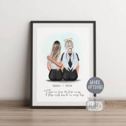 Memorial Print, in Loving Memory, Photo Gift, Remembrance Your Wings Were Ready, Sympathy Loving Memory - thumbnail 2