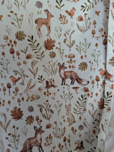 Woodland Crib Sheet Neutral Forest Animals Cotton Fitted Sheet - image 1