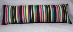 striped Lumbar Pillow Cover Handmade Cotton Color Block Throw - thumbnail 1