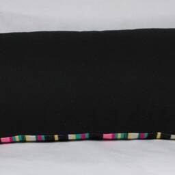 striped Lumbar Pillow Cover Handmade Cotton Color Block Throw - thumbnail 2