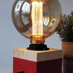 Scandinavian Decor Modern Table Lamp, Rustic Bedside Modern Farmhouse Small Lamp - thumbnail 3