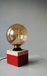 Scandinavian Decor Modern Table Lamp, Rustic Bedside Modern Farmhouse Small Lamp