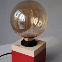 Scandinavian Decor Modern Table Lamp, Rustic Bedside Modern Farmhouse Small Lamp - thumbnail 4