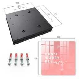 Positive Inspiration Wall Mounted Key Cabinet, Pink Industrial Box, Typographic Texts, For Seeking Joy - thumbnail 4