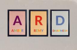 Personalised Letter Print/ Personalised Name Print/Word New Baby Nursery, Playroom Wall Decor - thumbnail 1