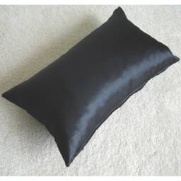 Tencel Lyocell Travel Pillow Cover Silk Hypoallergenic Tempur Small 10x16 Case Luxury Sham Pillowcase Black Ivory Grey Pink - thumbnail 3