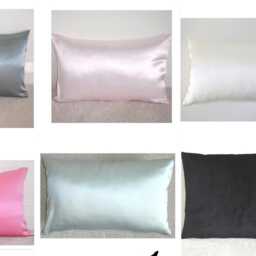 Tencel Lyocell Travel Pillow Cover Silk Hypoallergenic Tempur Small 10x16 Case Luxury Sham Pillowcase Black Ivory Grey Pink - thumbnail 2