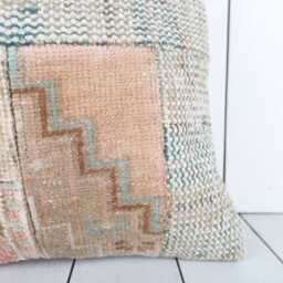 16x16 Vintage Turkish Kilim Pillow Cover Bohemian Decor - thumbnail 2