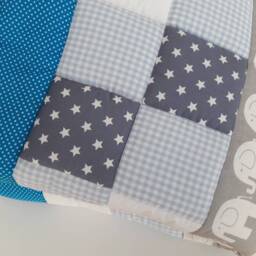 Baby Blanket, Quilt, Patchwork Crawling Children's Blanket Elephant Available For Immediate Delivery - thumbnail 3