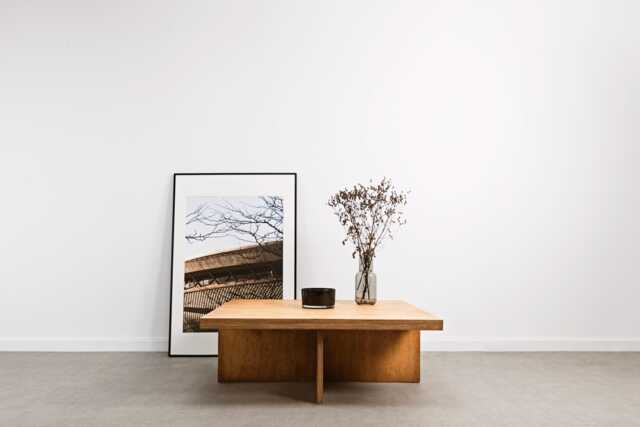 Ototo.04 Square Coffee Table, Plywood Low Table - image 1