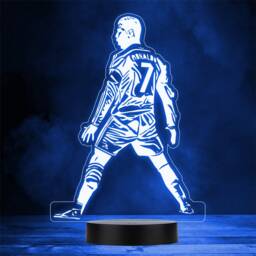 Celebration Pose Football Personalised Gift Colour Night Light - thumbnail 1