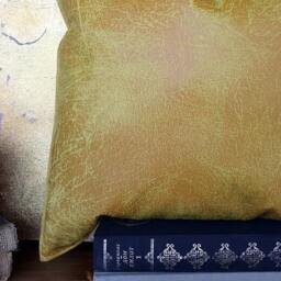Urla Mustard & Linen Fabric Triangle Design Lumbar Pillow Cover-7Colors /Modern Scandinavian Homes-1Qty - thumbnail 2