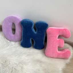 Velour Letter Pillow Personalized Monogram Nursery Decor - thumbnail 3